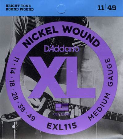 Electric EXL115 Nickel Wound Medium/Blues-Jazz Rock 11-49