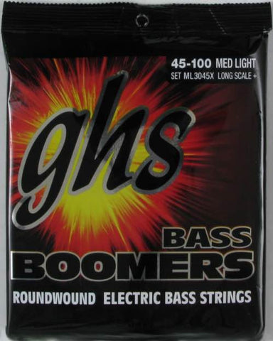 Bass Boomers Extra Long Scale Medium Light 38" Winding 45-100 Set ML3045X