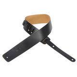 Basic Leather Strap with B Sharp Logo in Black M1-BLK
