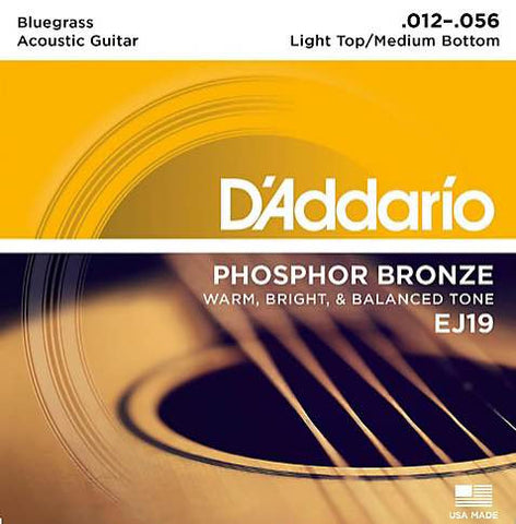 Acoustic EJ19 Phosphor Bronze Bluegrass Light Top/Medium Bottom 12-56