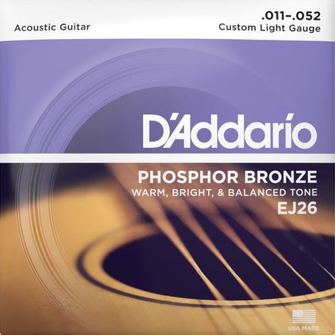 Acoustic EJ26 Phosphor Bronze Custom Light 11-52
