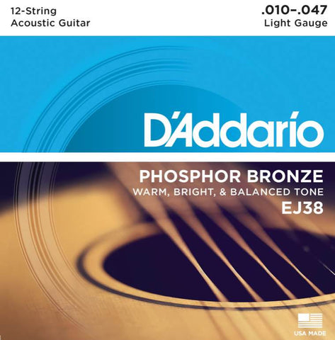 Acoustic EJ38 12-String Phosphor Bronze Light 10-47