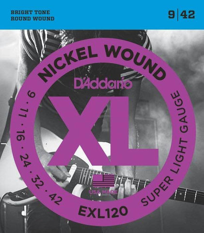 Electric EXL120 Nickel Wound Super Light 9-42