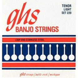 Banjo Tenor Stainless Steel 4-String Light Set 220