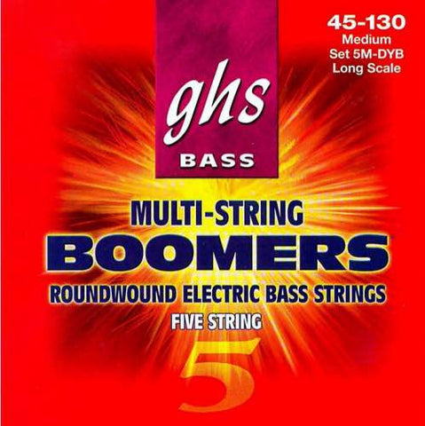 Bass Boomers 5-String Medium 36.5" Winding 45-130 Set 5M-DYB