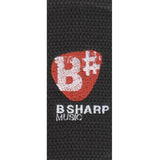 Basic Cotton Strap with B Sharp Logo in Black MC8-BLK