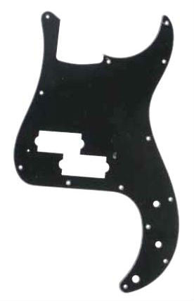 Pickguard for Bass Guitar in Black/White/Black P045